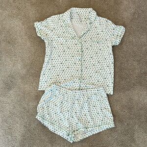 Roller Rabbit clover and Heart Pajama Short Set
